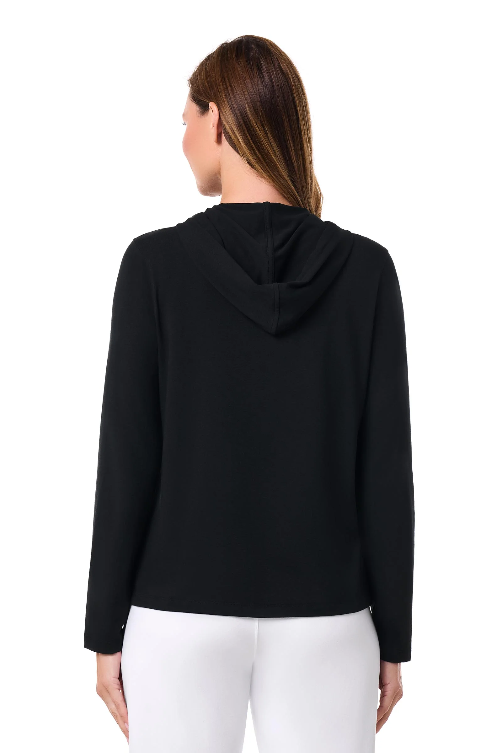 Women's Seaside Zip-Up Hoodie | Black - Image 4