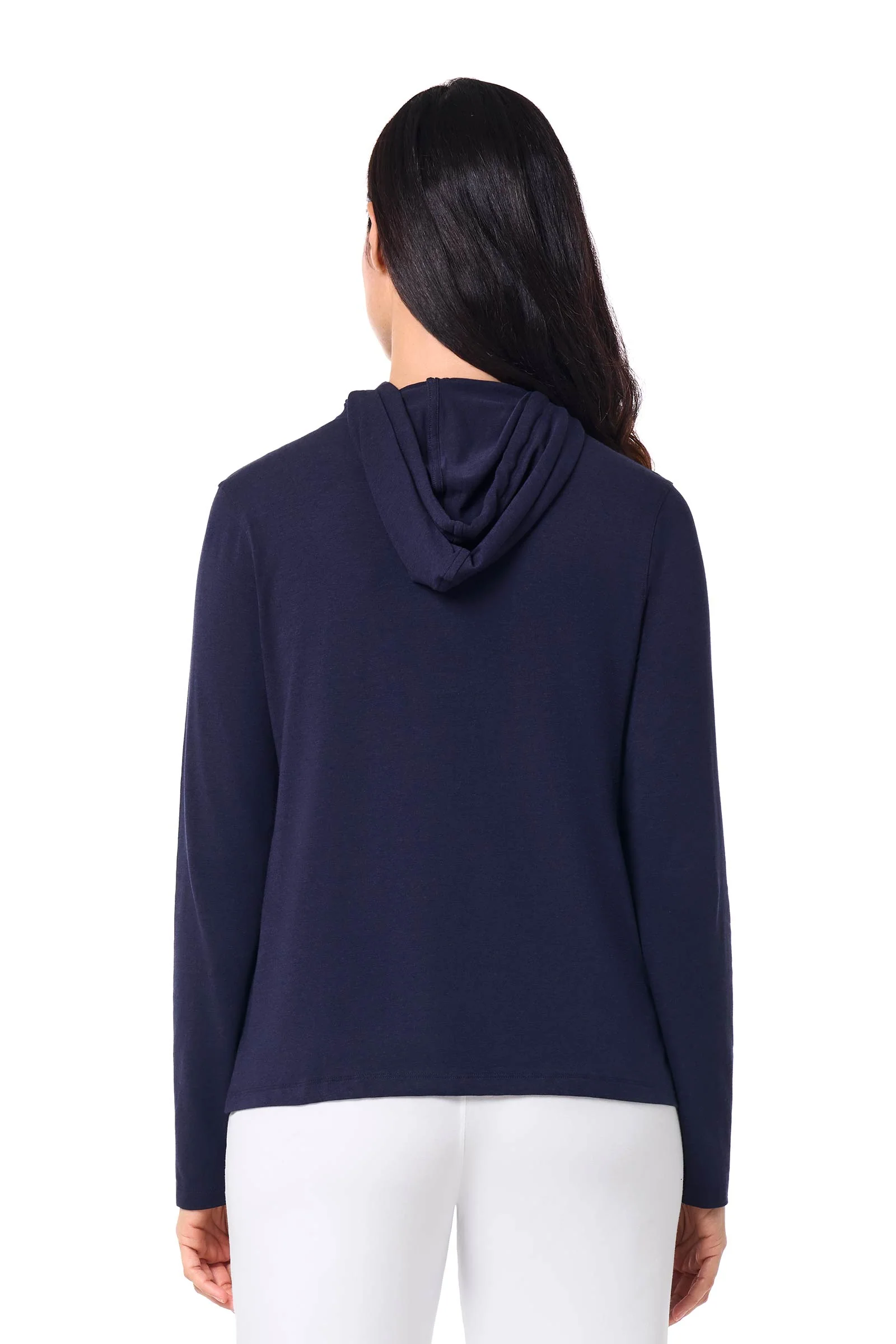 Women's Seaside Zip-Up Hoodie | Navy - Image 4