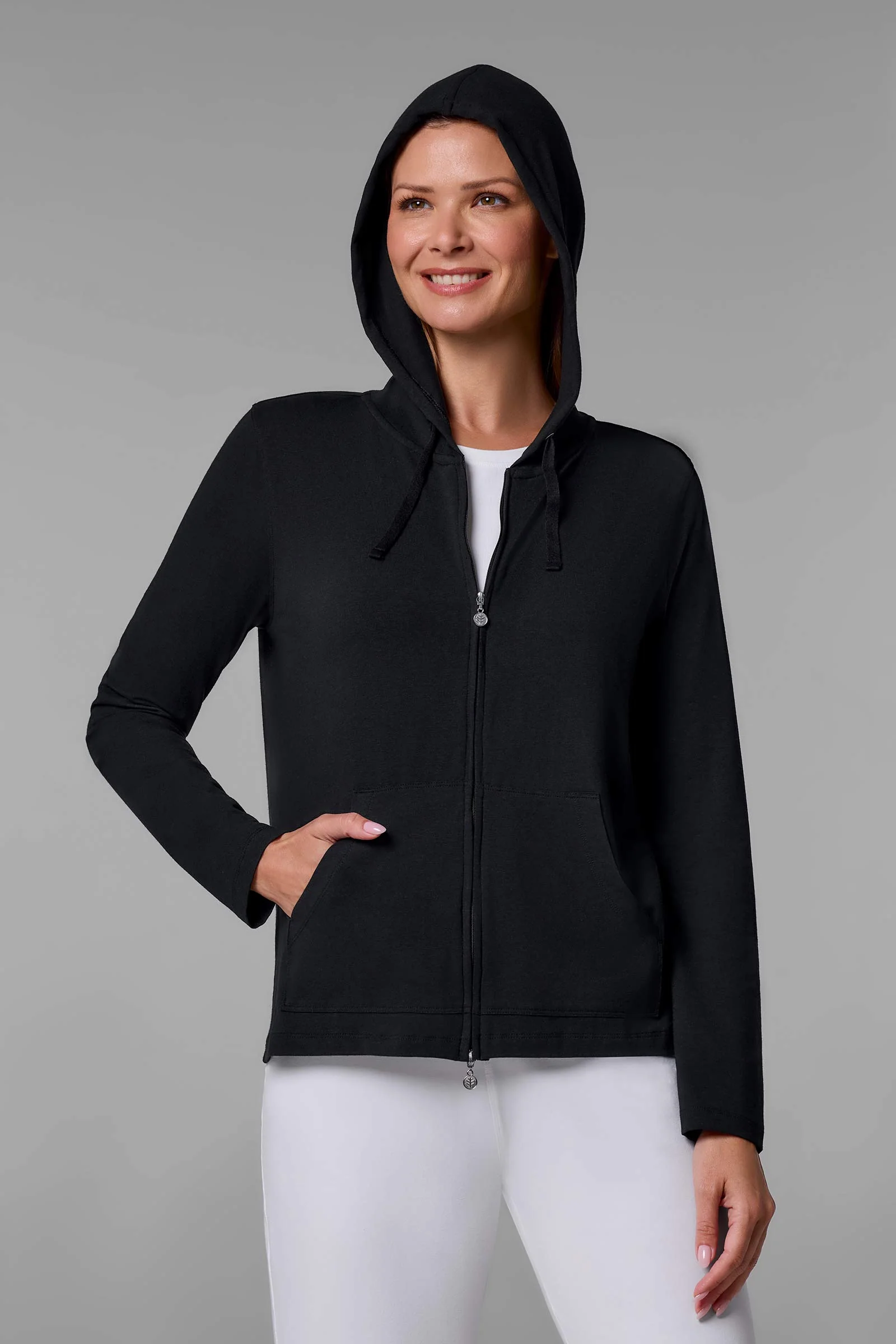 Women's Casual Zip-Up Hoodie  | Regular Parent - Image 8