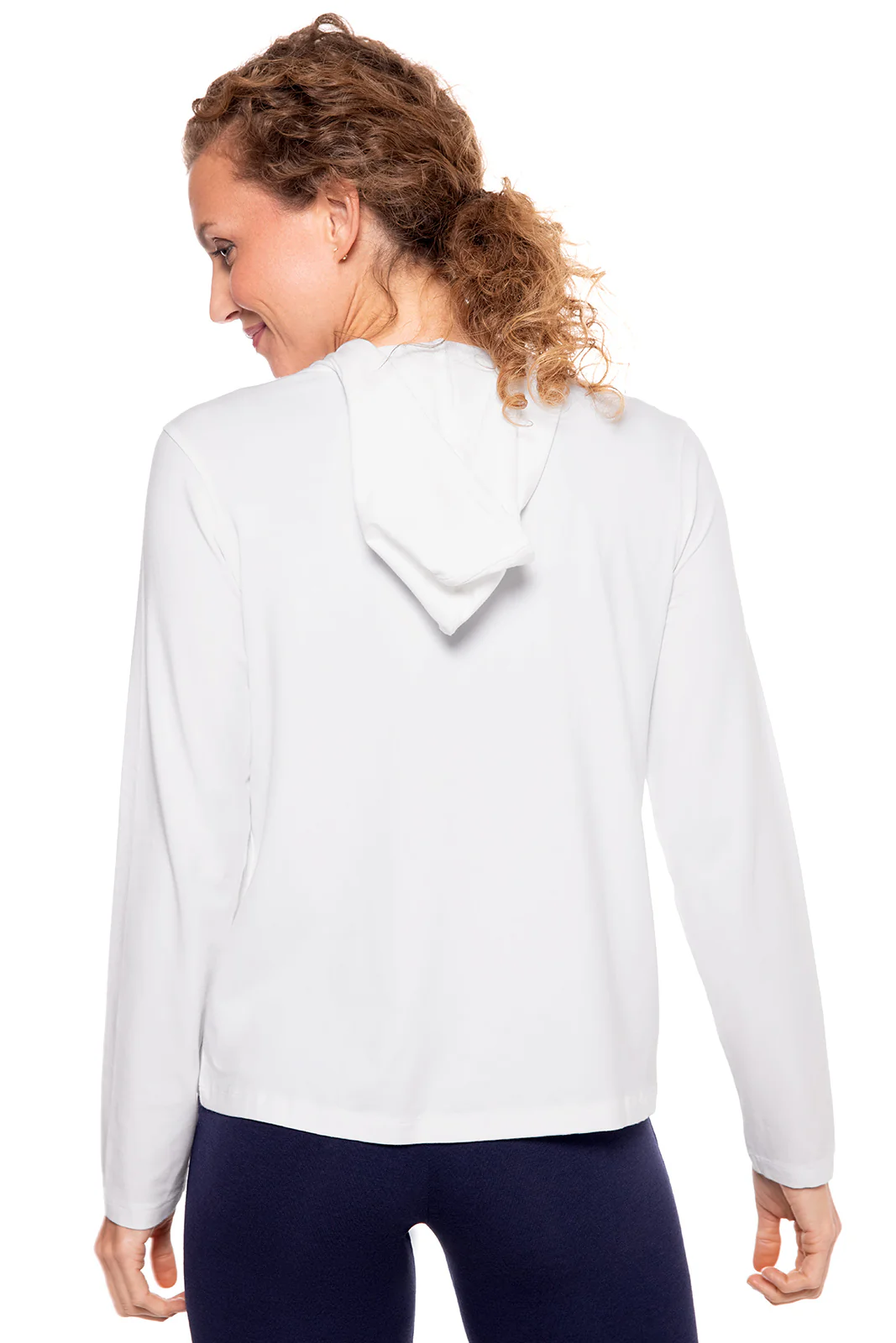 Women's Seaside Zip-Up Hoodie | White - Image 3