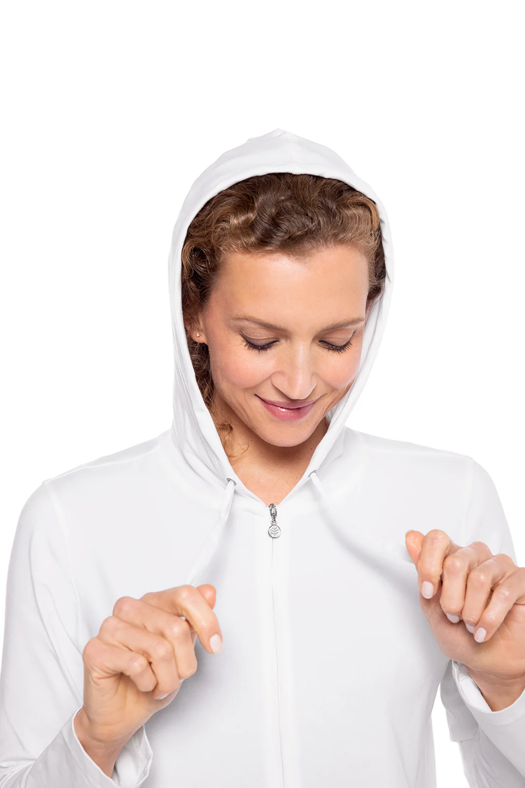 Women's Seaside Zip-Up Hoodie | White - Image 6