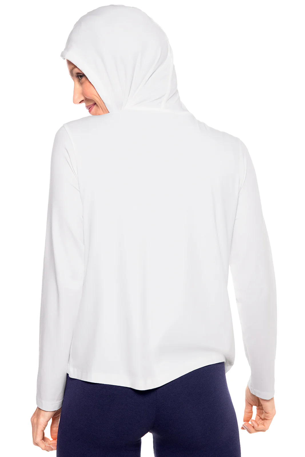 Women's Seaside Zip-Up Hoodie | White - Image 9