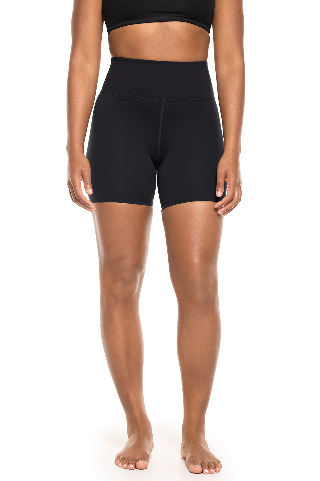 Women's Shavasana High Rise Yoga Shorts | Black