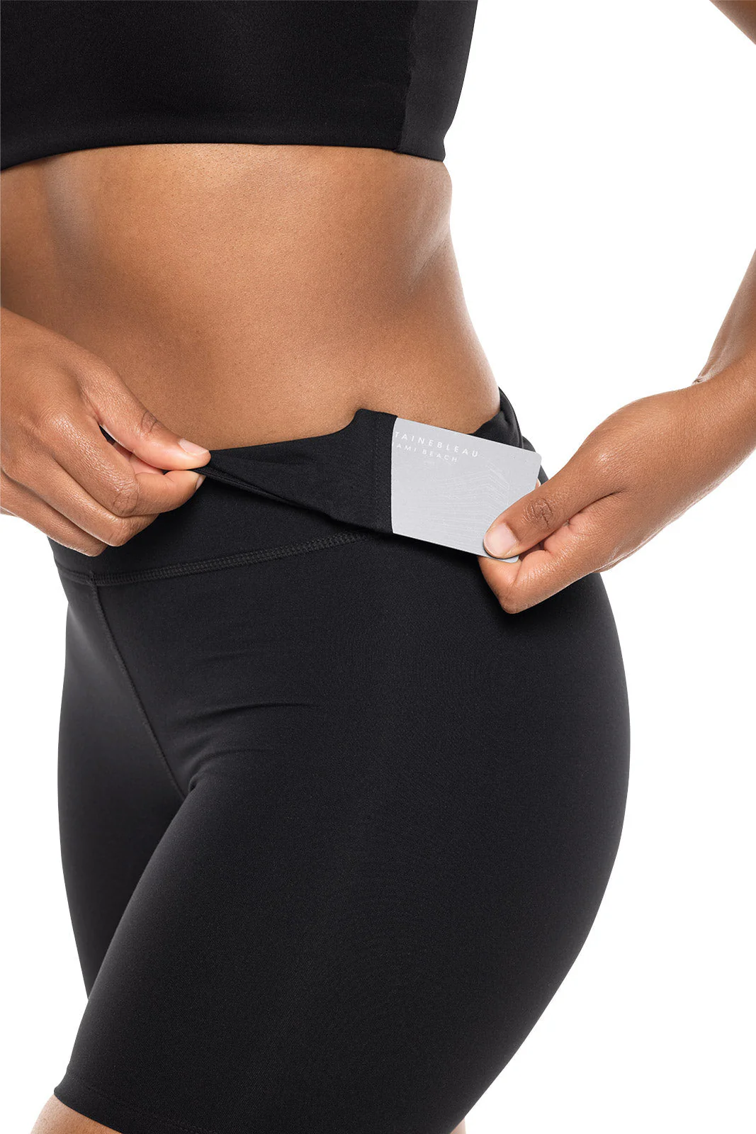 Women's Shavasana High Rise Yoga Shorts | Black - Image 4