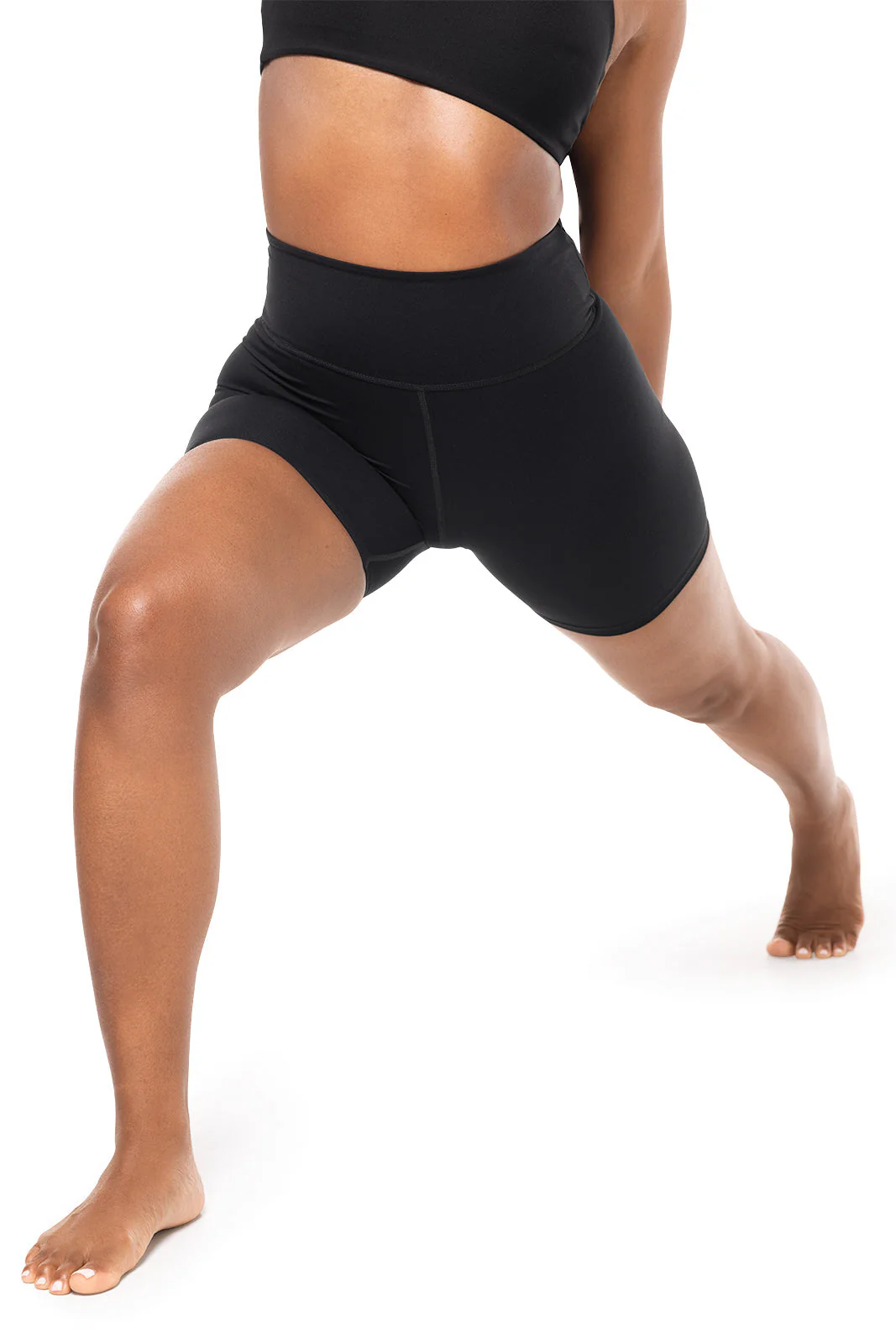 Women's Shavasana High Rise Yoga Shorts | Black - Image 5