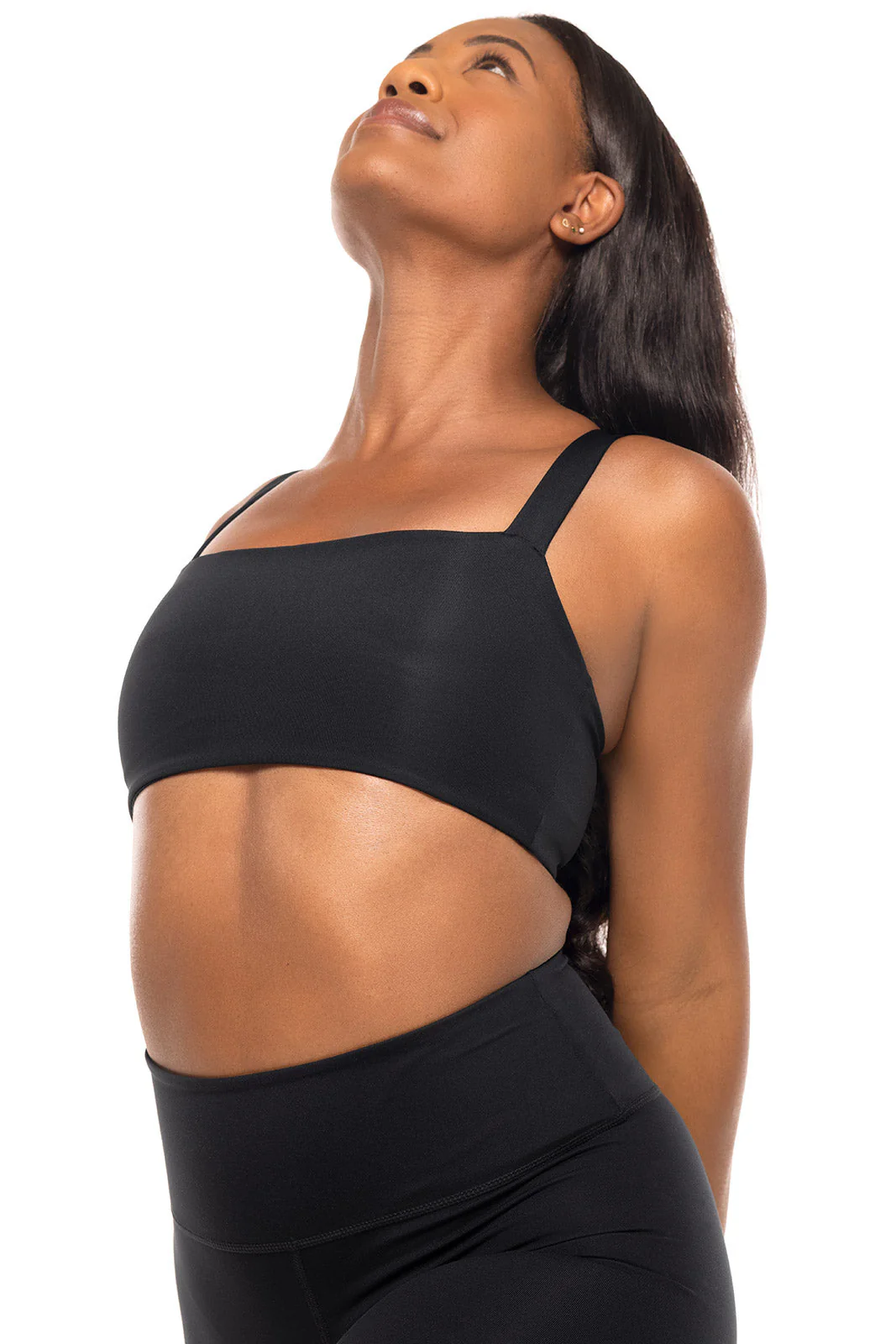 Women's Shavasana Yoga Sports Bra | Black - Image 3