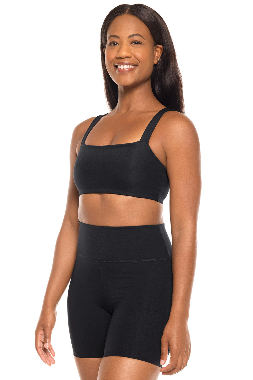 Women's Shavasana Yoga Sports Bra | Black - Image 4