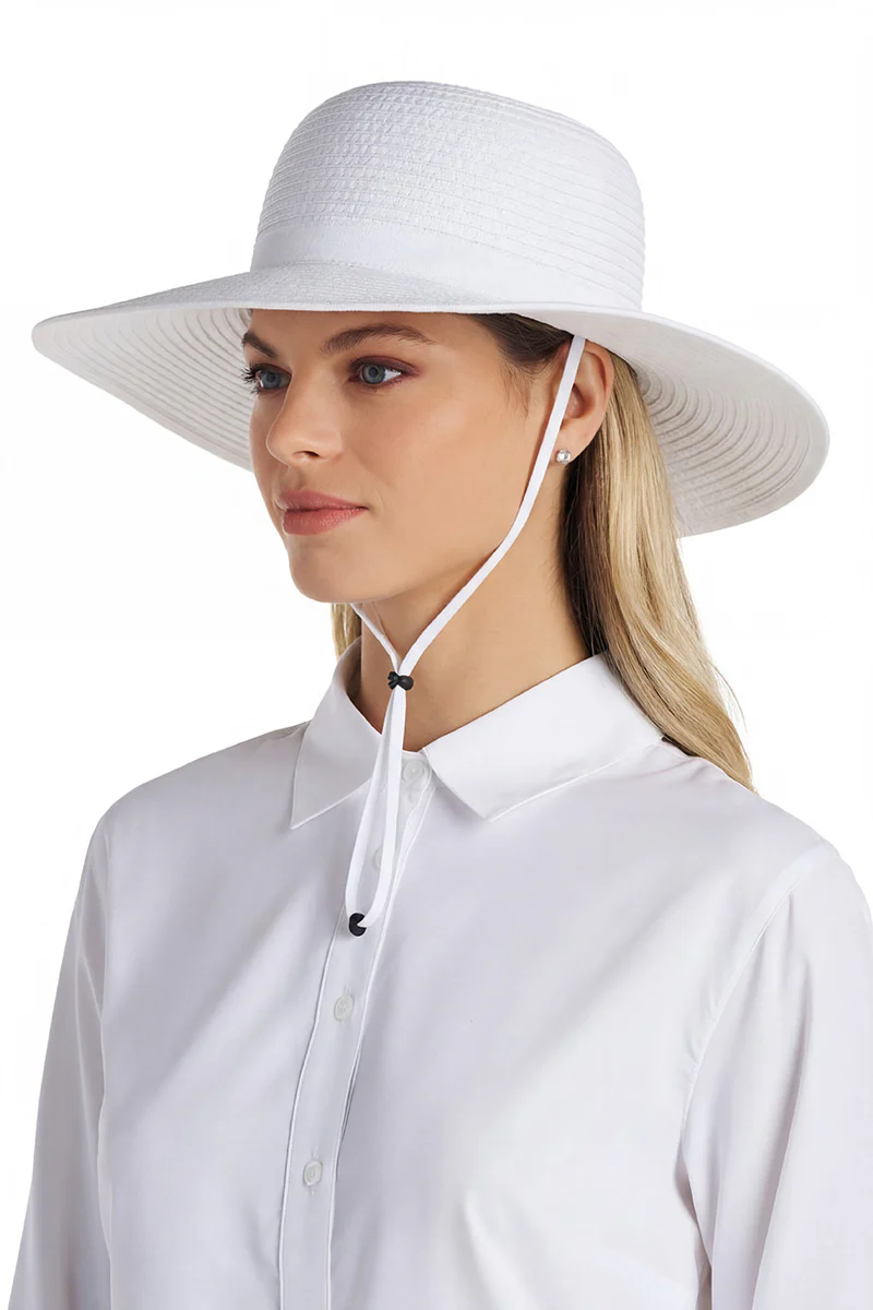 Shelly Lightweight Shapeable Travel Hat | White - Image 3