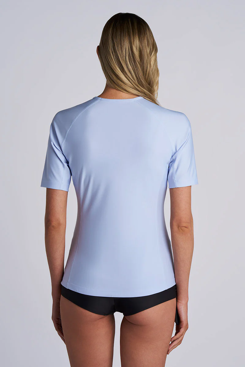 Women's Hightide Short Sleeve Swim Shirt | Periwinkle - Image 4