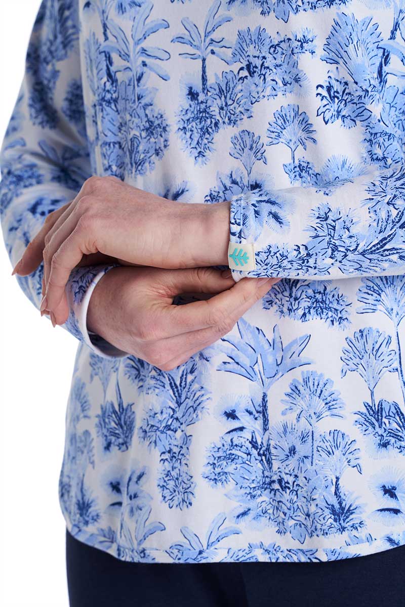 Women's Heyday Side Split Shirt | Periwinkle Isla Bonita - Image 6