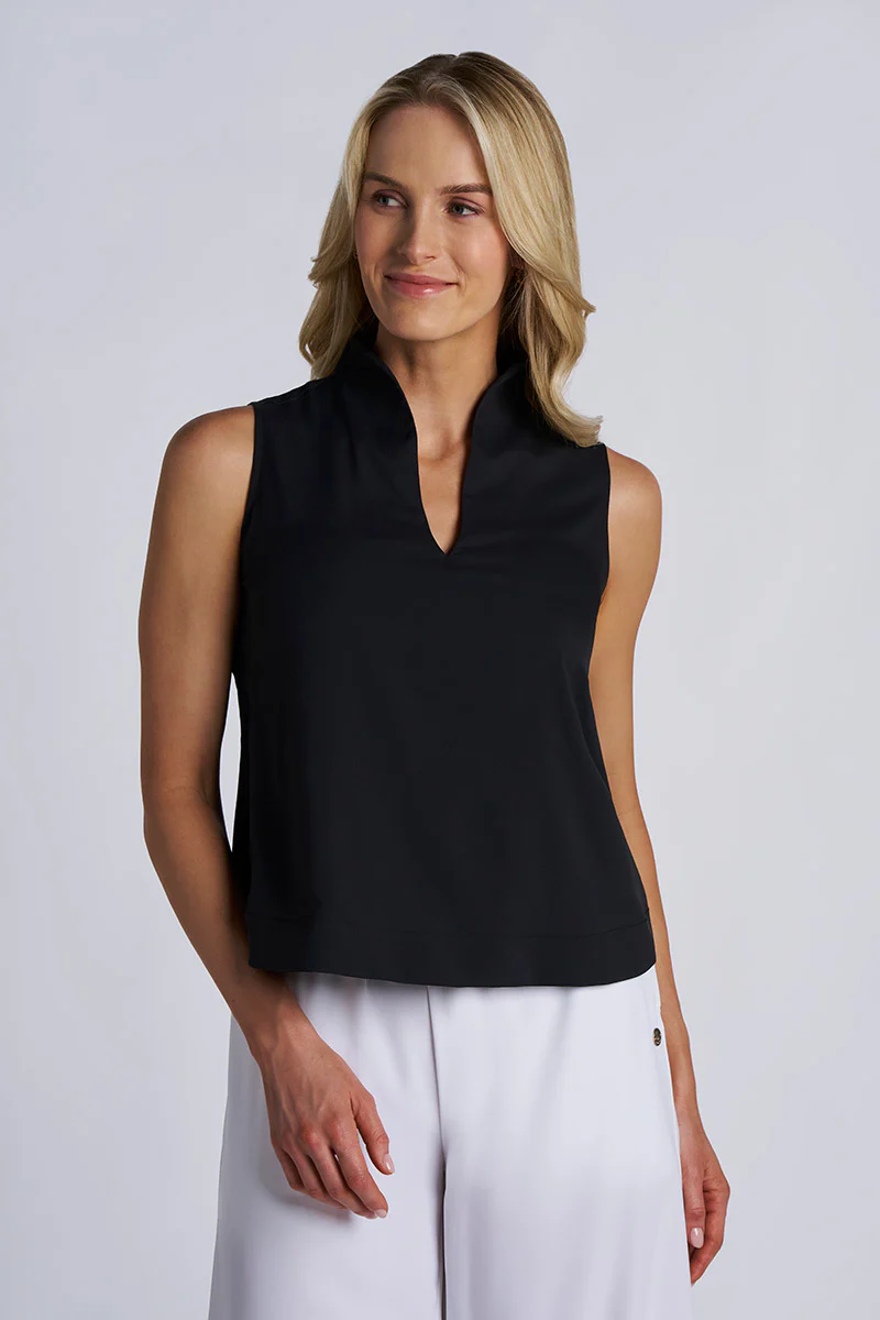 Women's Mykonos Sleeveless Top | Black - Image 3