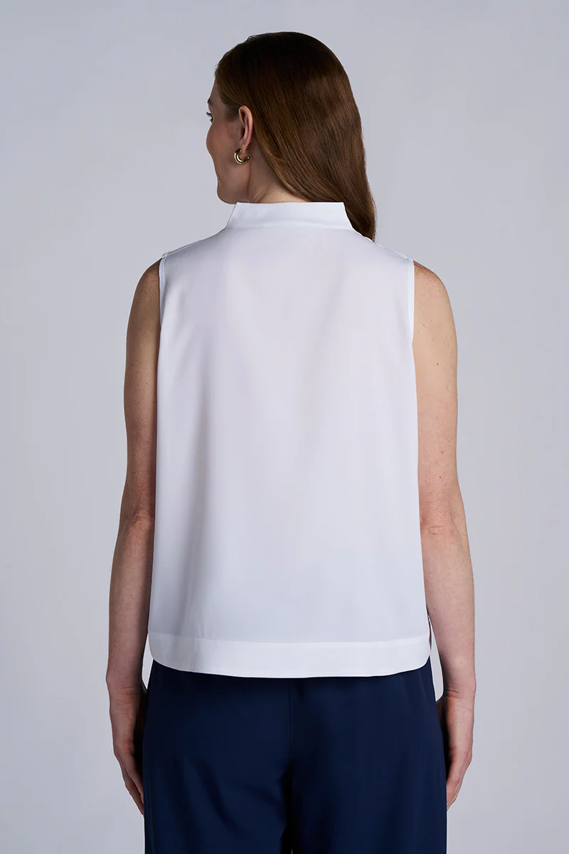 Women's Mykonos Sleeveless Top | White - Image 3