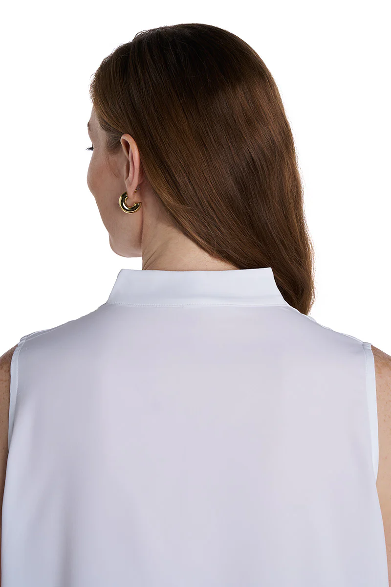 Women's Mykonos Sleeveless Top | White - Image 6