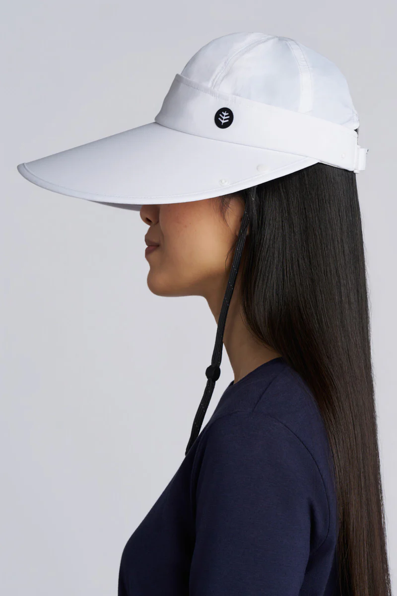 Women's Sora Ultra Sun Visor | White - Image 9