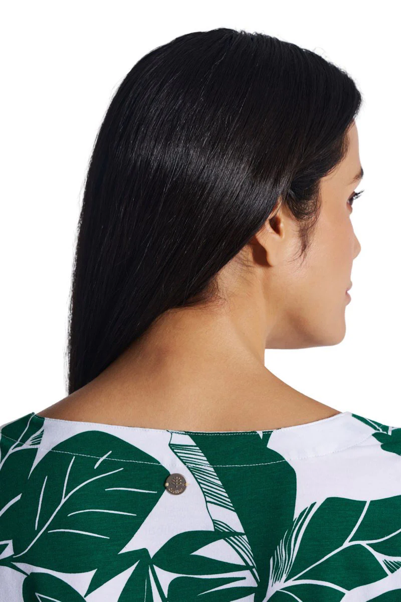 Women's St. Lucia Tunic Top | Eden Green Palm Paradise - Image 4