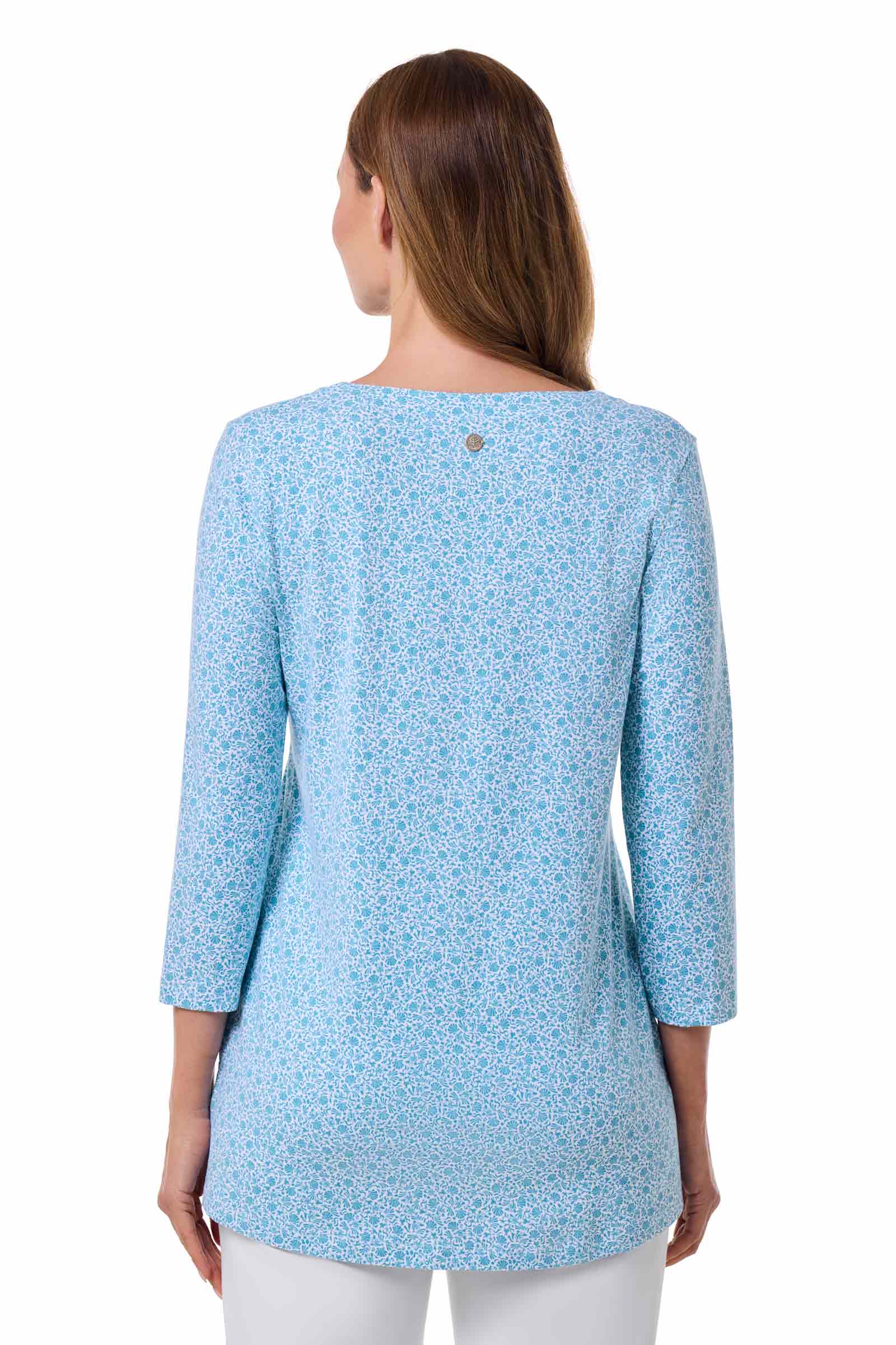 Women's St. Lucia Tunic Top | Malibu Blue Shell We - Image 4