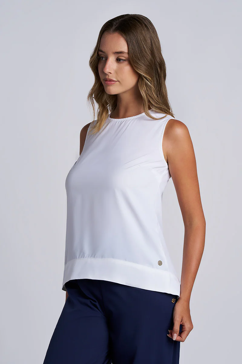 Women's St. Tropez Swing Tank Top | White - Image 2