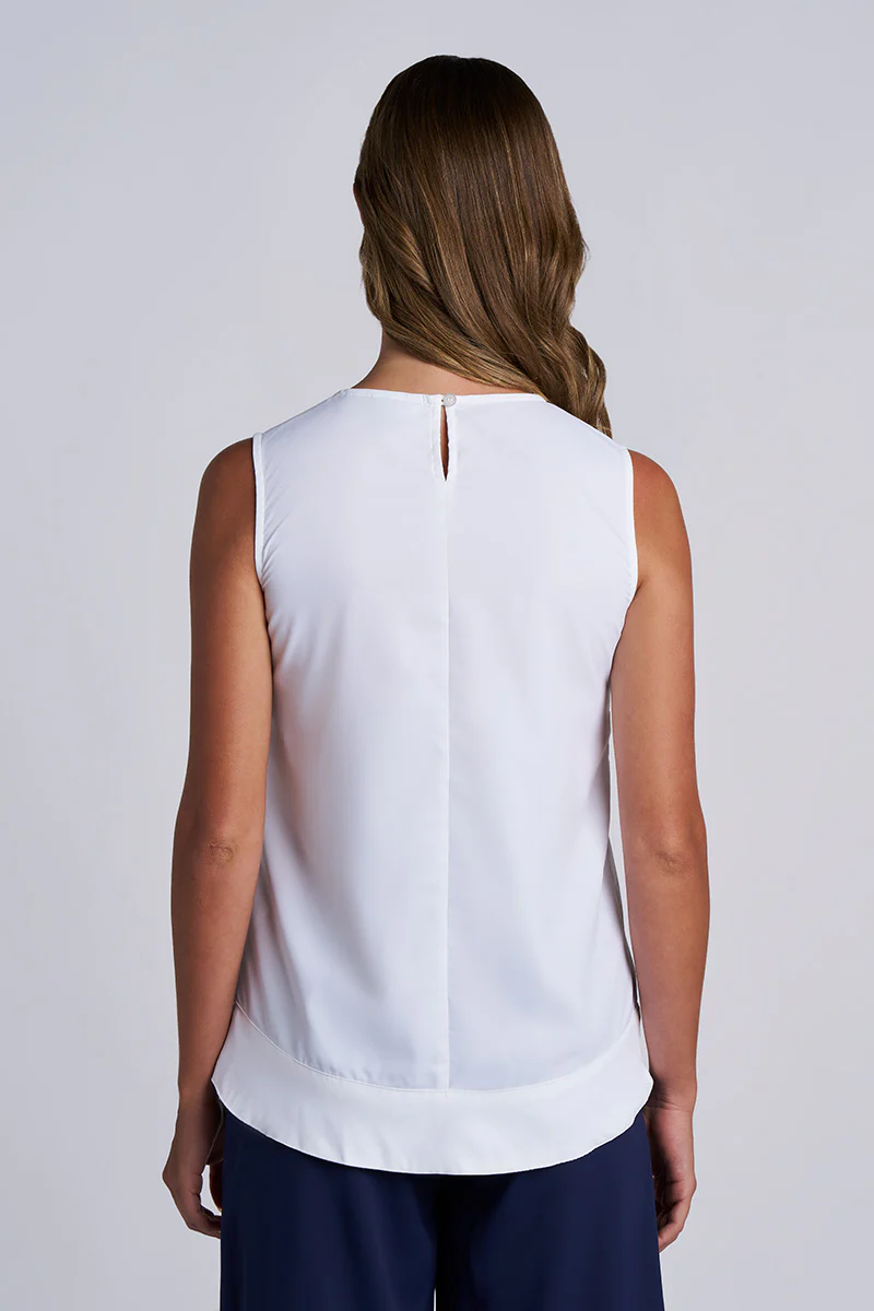 Women's St. Tropez Swing Tank Top | White - Image 3