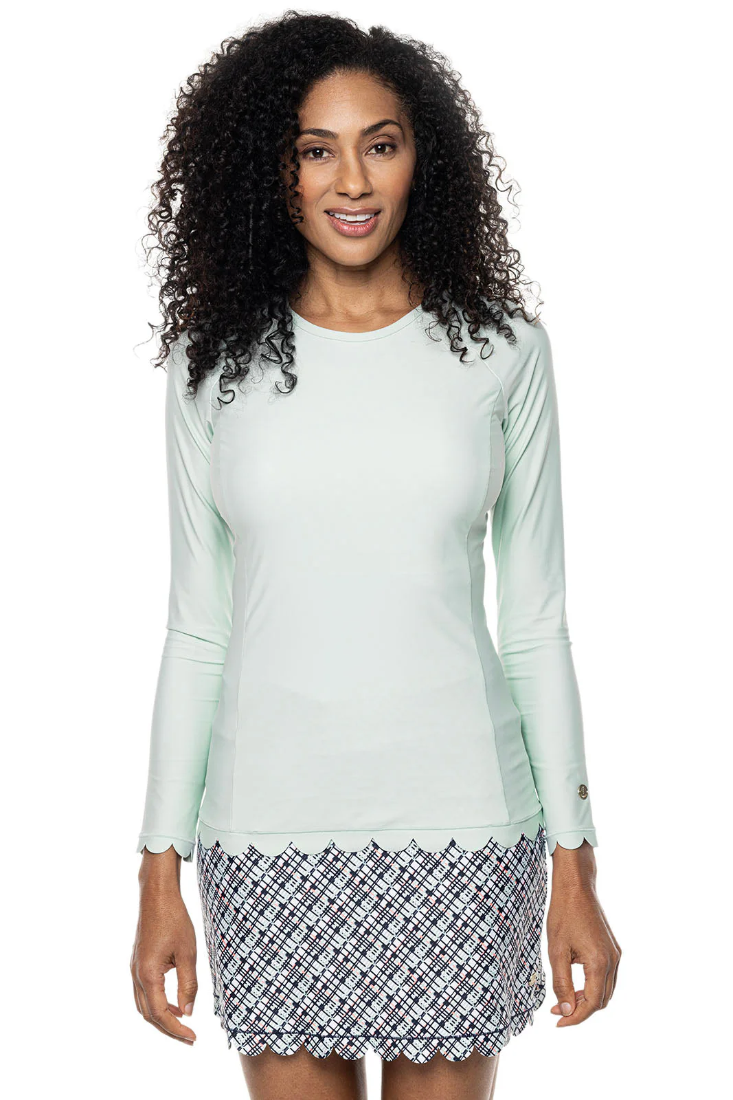 Women's Stony Coral Scallop Long Sleeve Rash Guard | Clearance Parent - Image 2