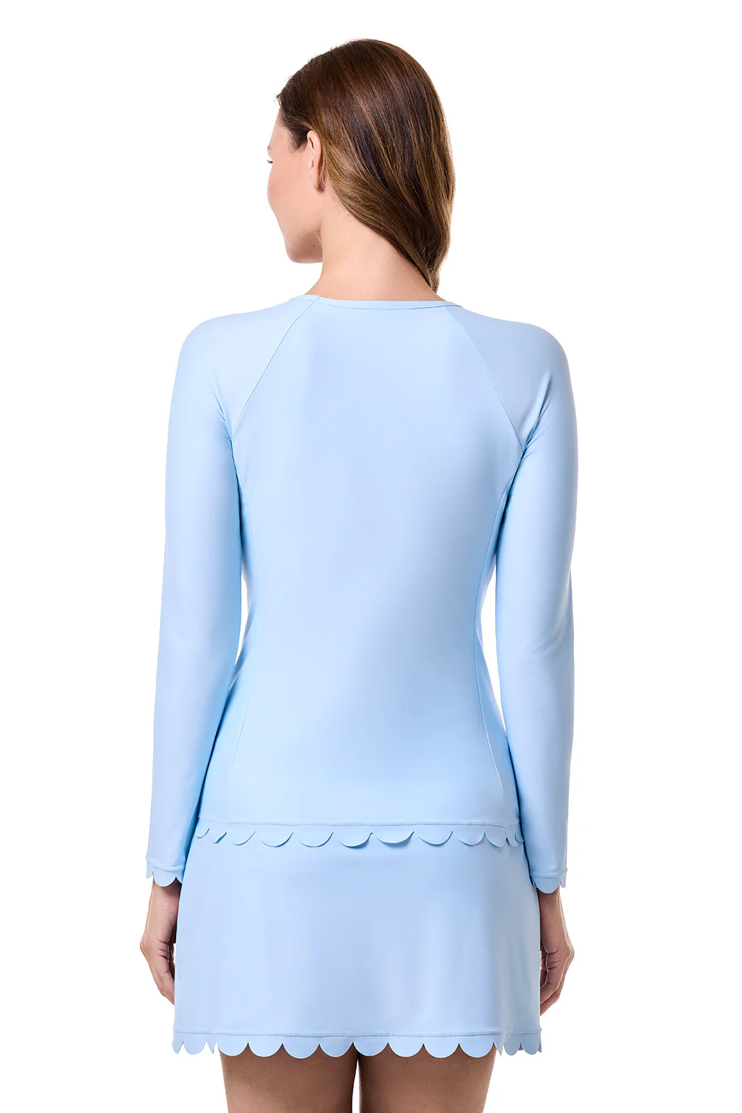 Women's Stony Coral Scallop Long Sleeve Rash Guard | Skyride - Image 3