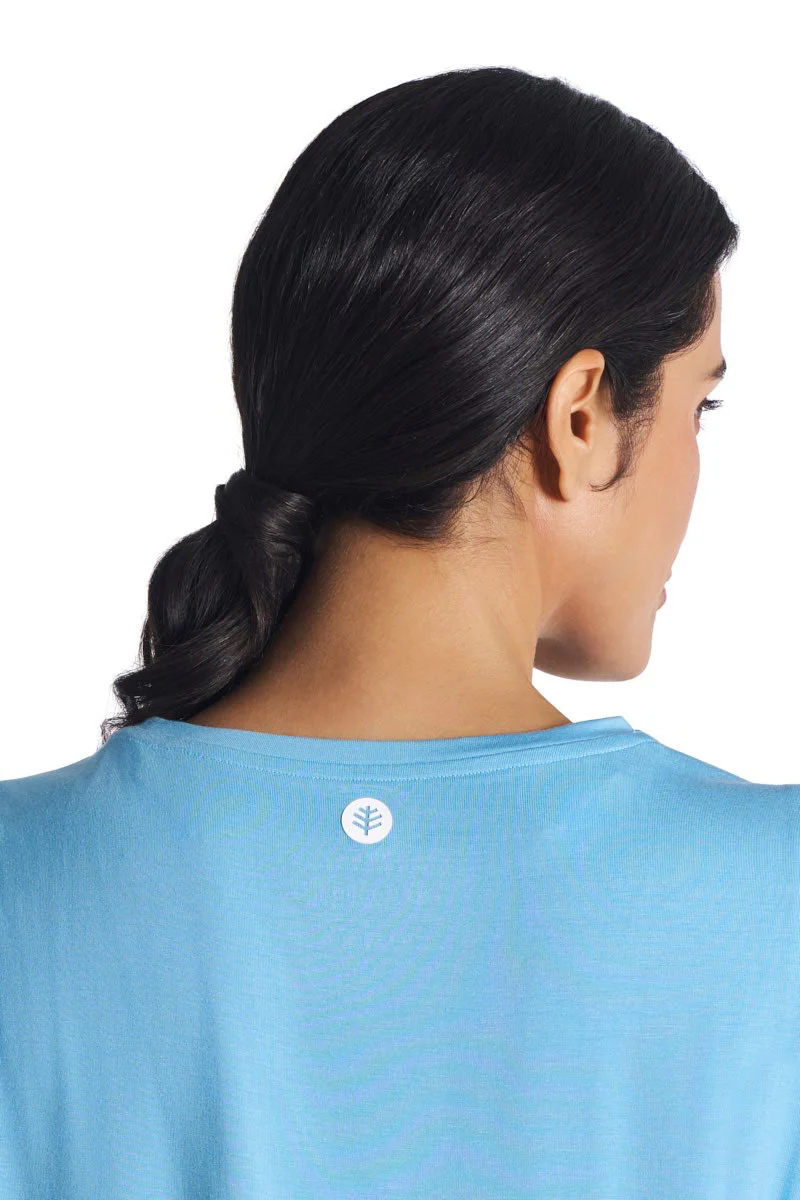 Women's Supine Twist Yoga Tank | Arctic Blue - Image 7