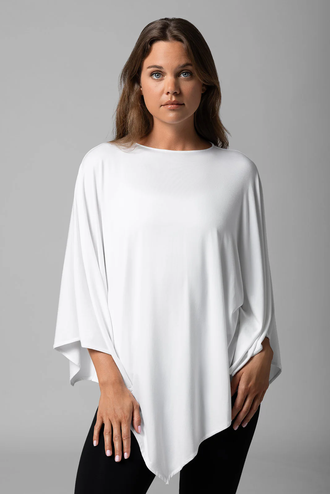 Women's Tama Poncho | White - Image 2