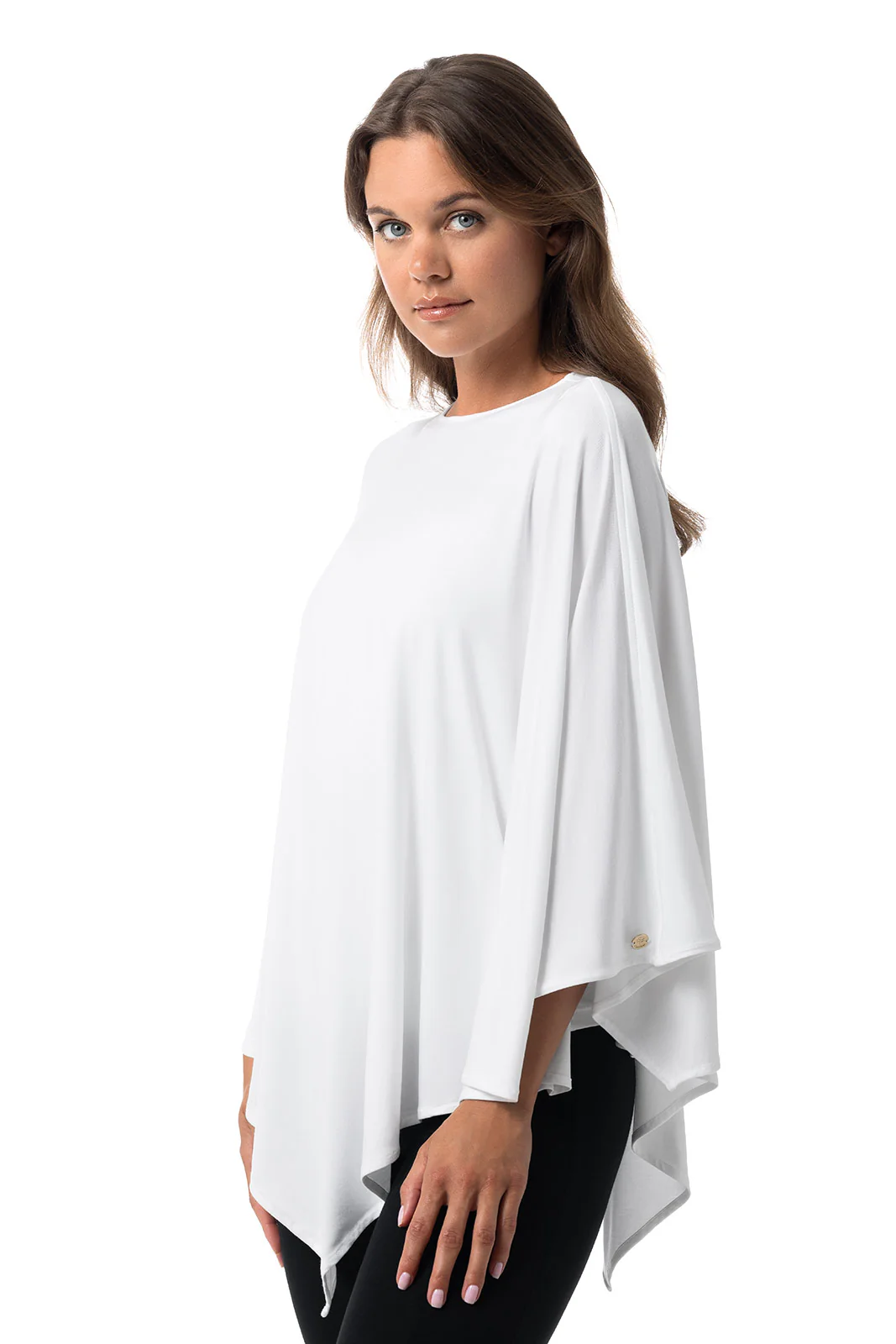 Women's Tama Poncho | White - Image 3