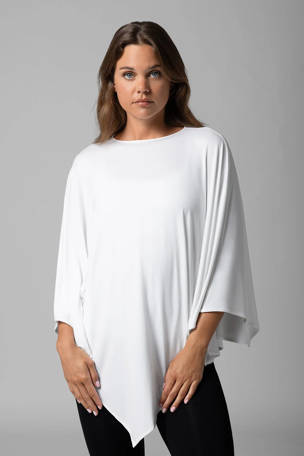 Women's Tama Poncho | White - Image 4