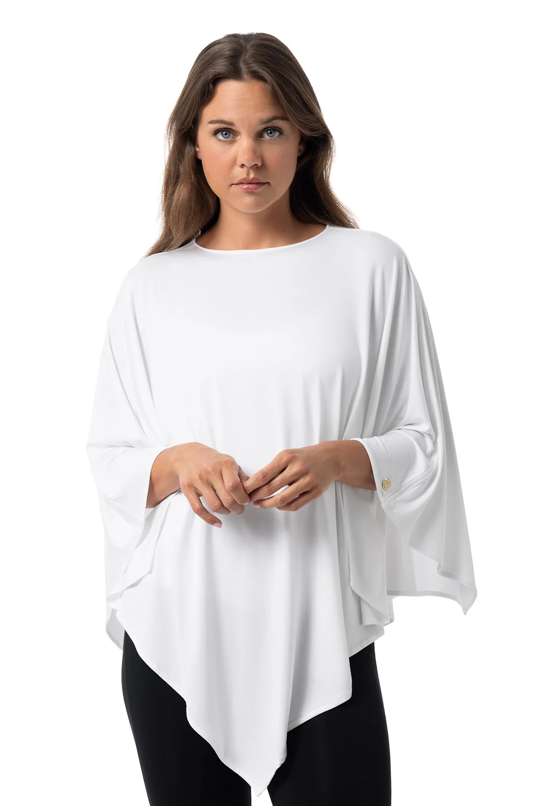 Women's Tama Poncho | White - Image 5