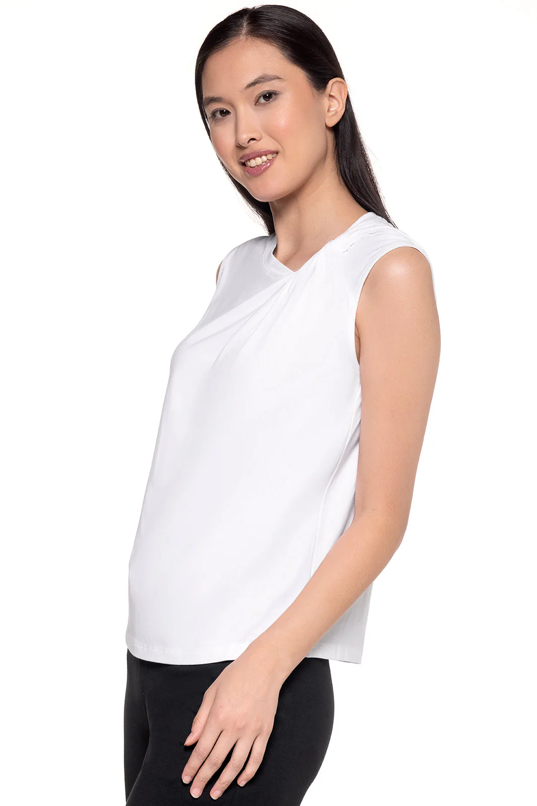 Women's Tampa Twist Tank | White - Image 2