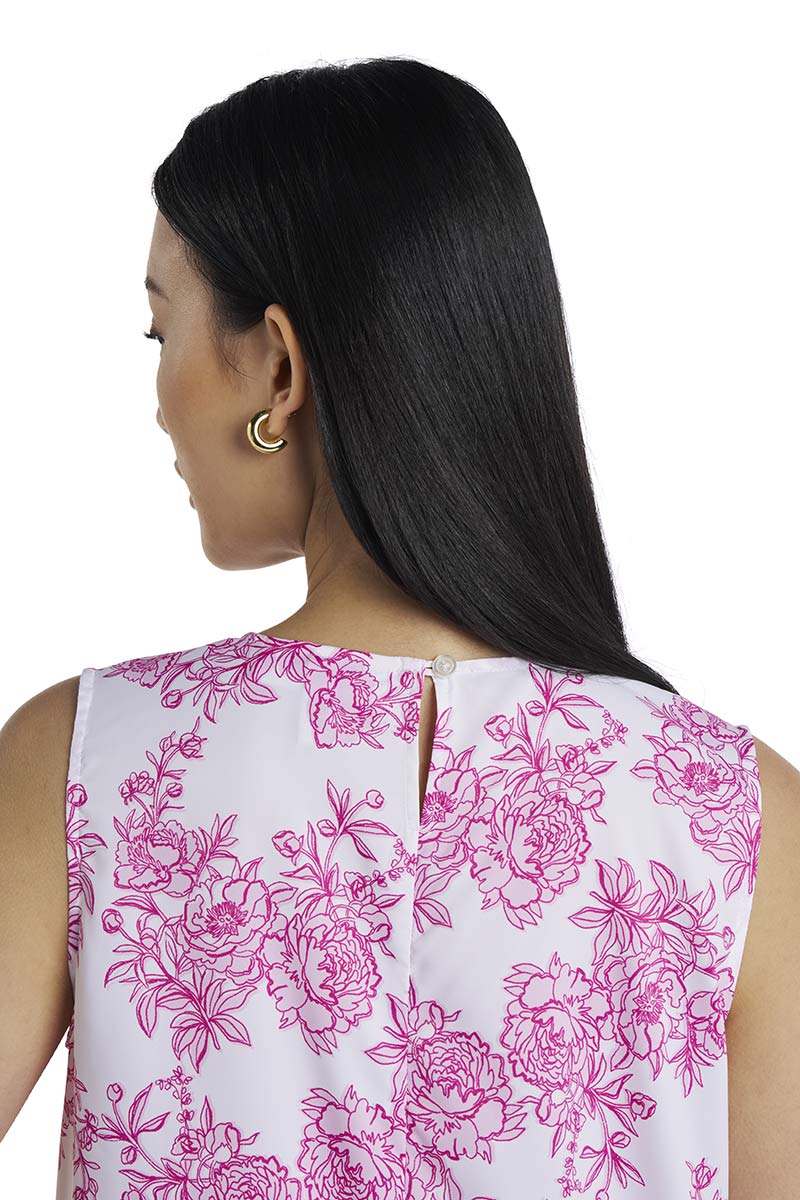 Women's St. Tropez Swing Tank Top | Fuchsia Bouquet - Image 5