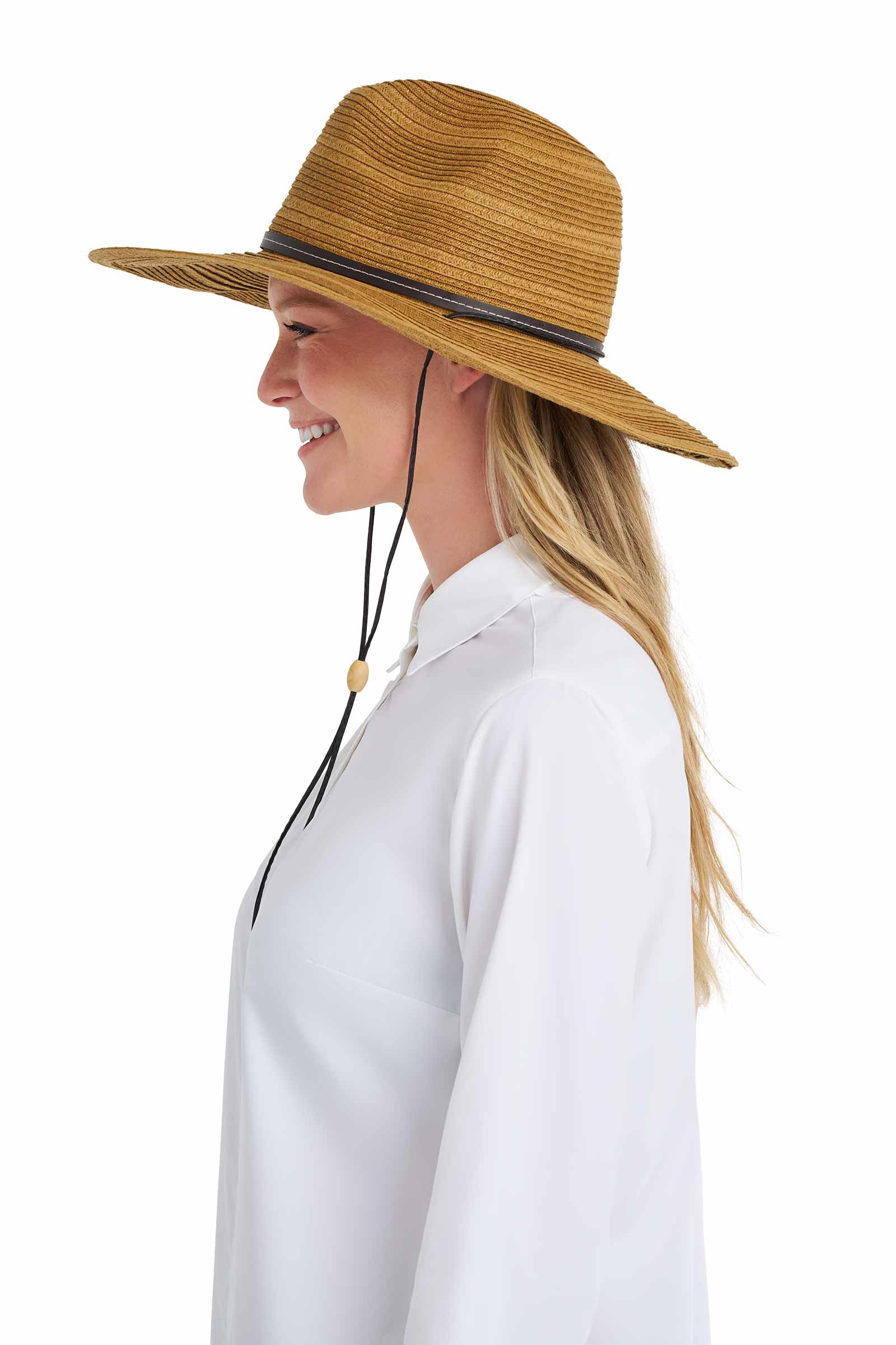 Women's Tempe Hat with Chin Cord | Tan - Image 5