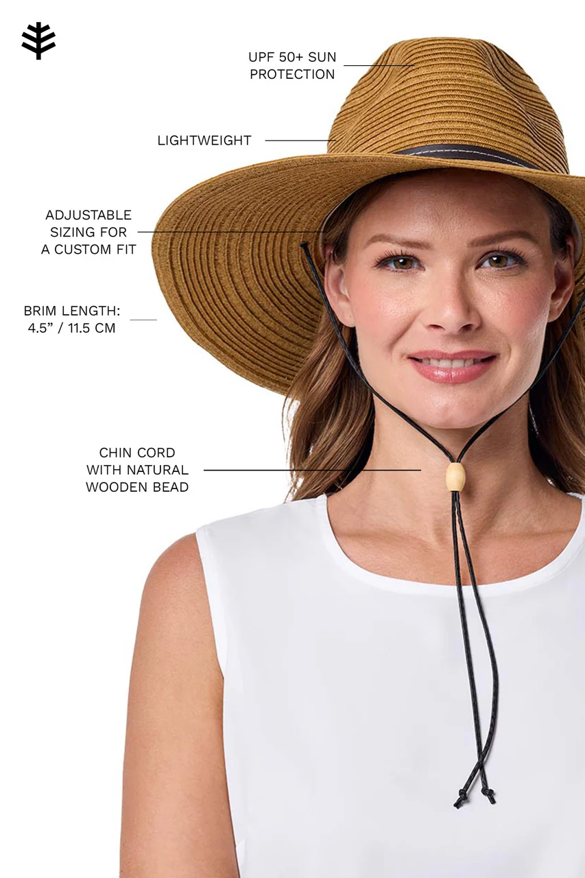 Women's Tempe Hat with Chin Cord | Tan - Image 6