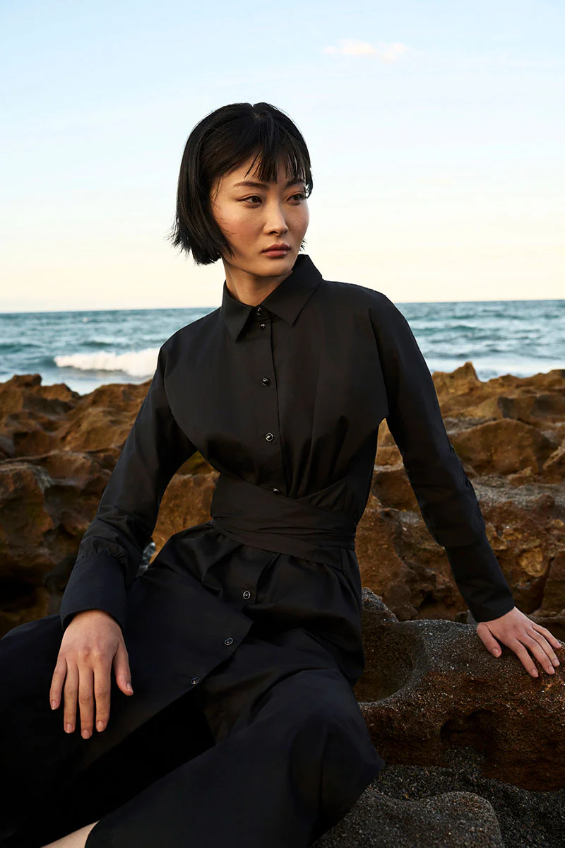 The Captiva 2.0 Shirt Dress | Black - Image 2