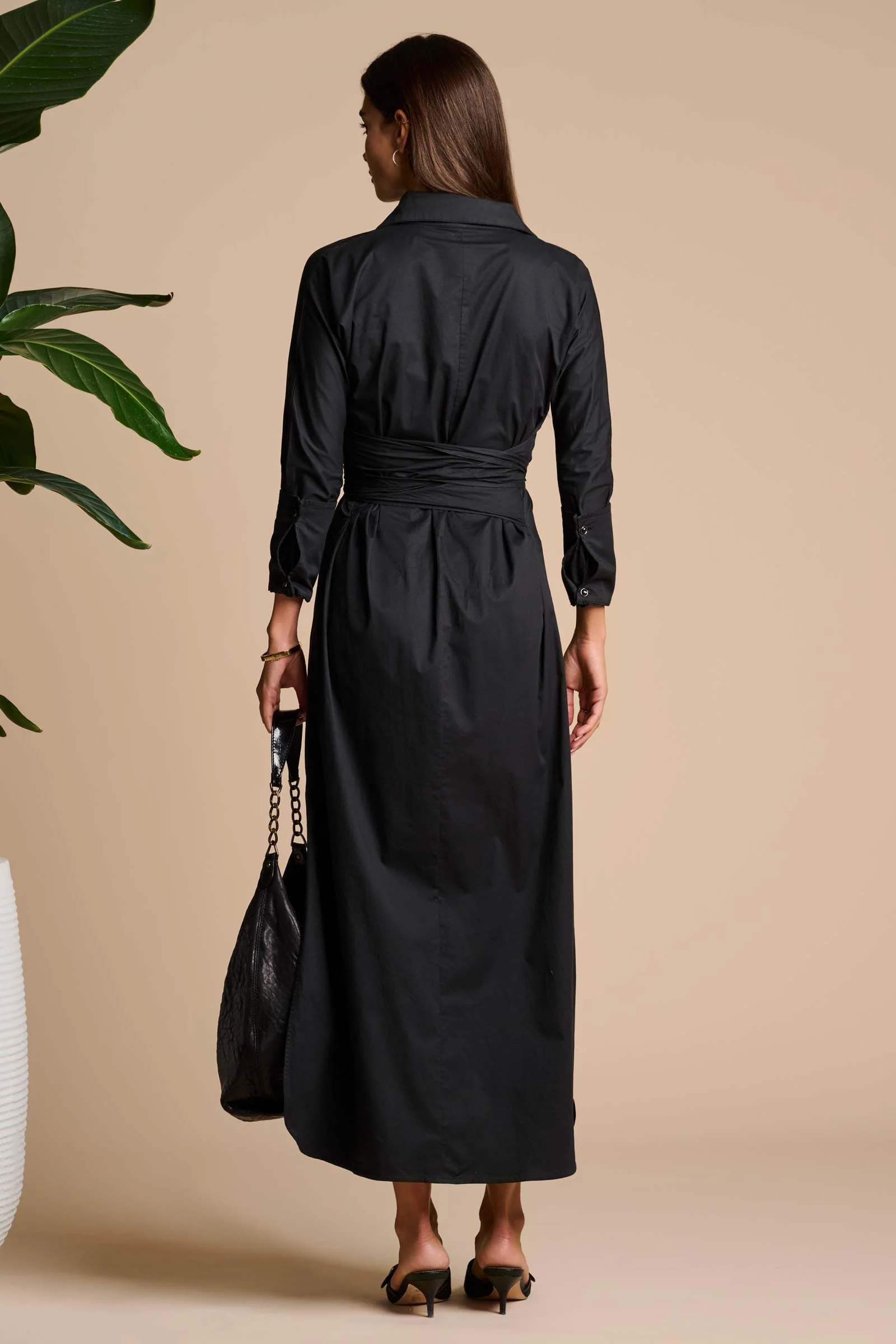 The Captiva 2.0 Shirt Dress | Black - Image 5