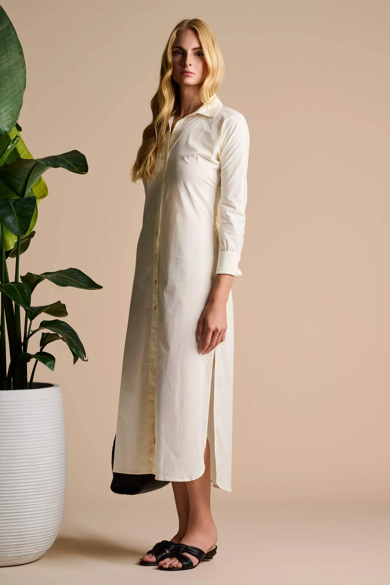 The Captiva 2.0 Shirt Dress | Vanilla - Image 4