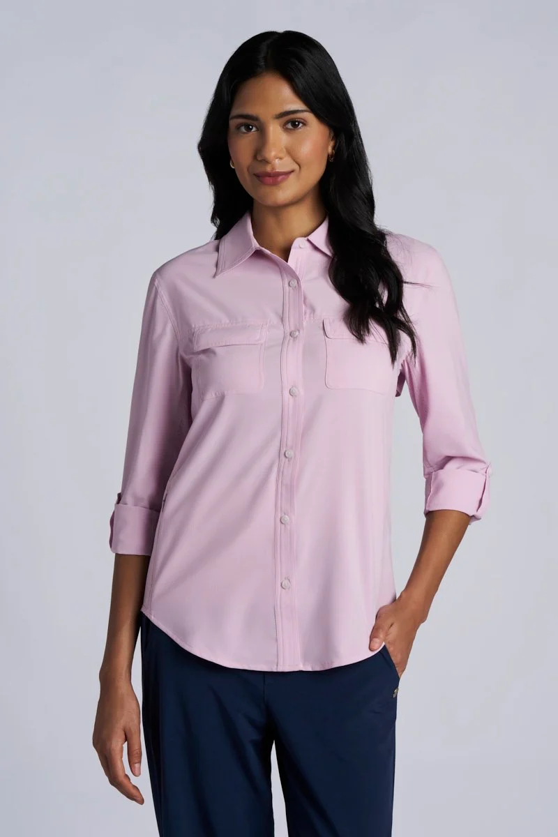 Women's Mylitta Travel Shirt | Powder - Image 4