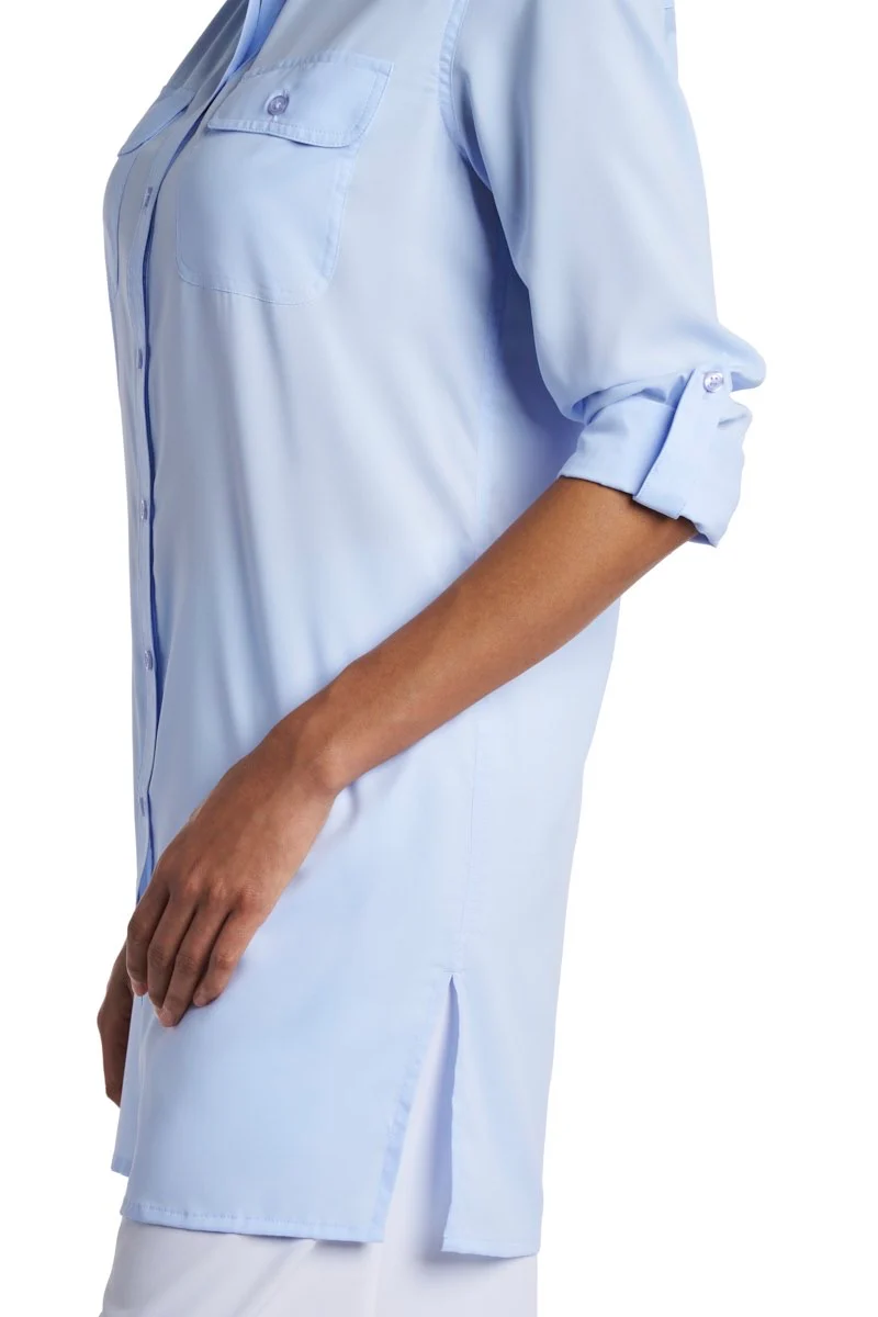 Women's Santorini Tunic Shirt | Periwinkle - Image 10