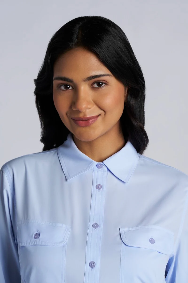 Women's Santorini Tunic Shirt | Periwinkle - Image 5