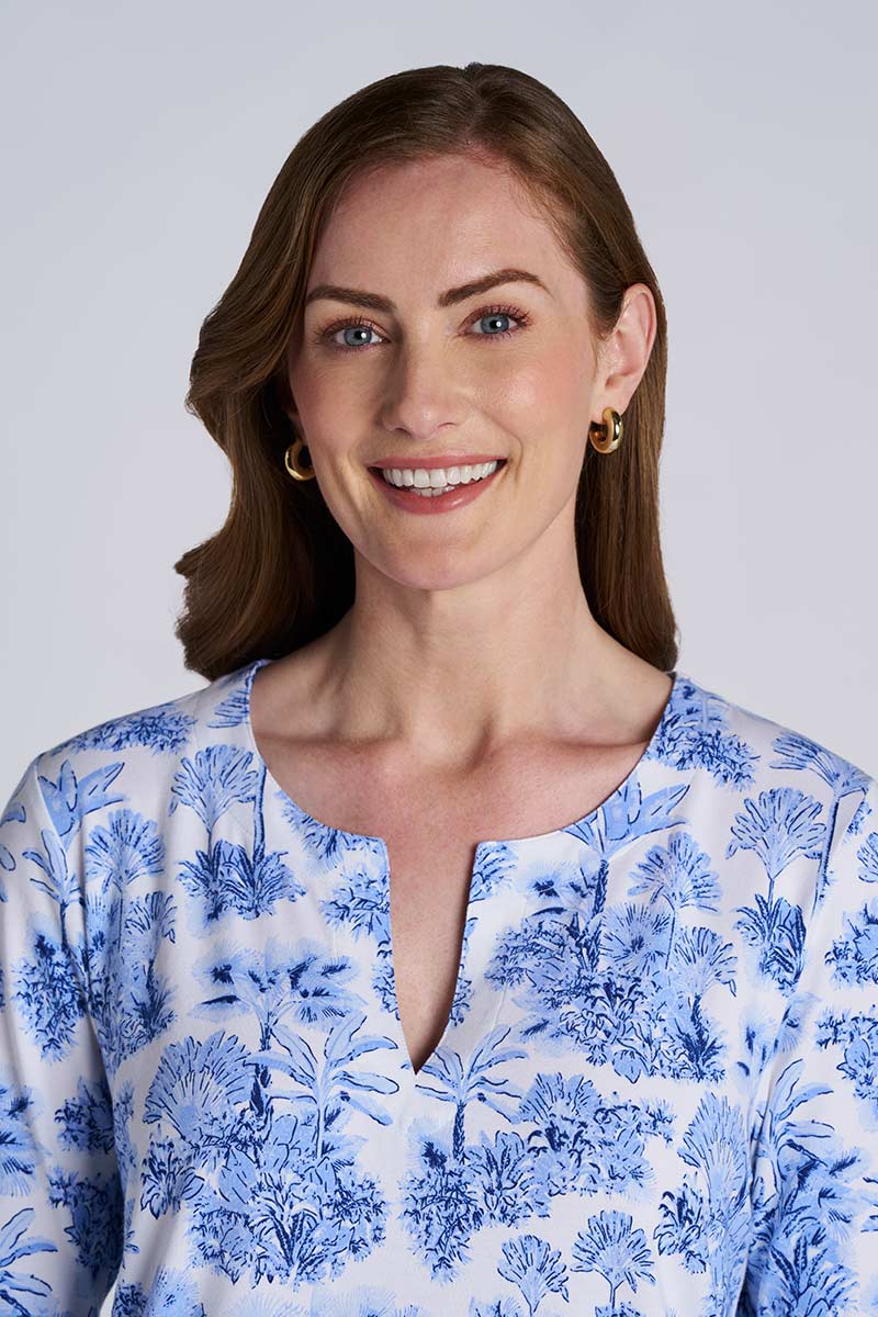 Women's St. Lucia Tunic Top | Periwinkle Isla Bonita - Image 3