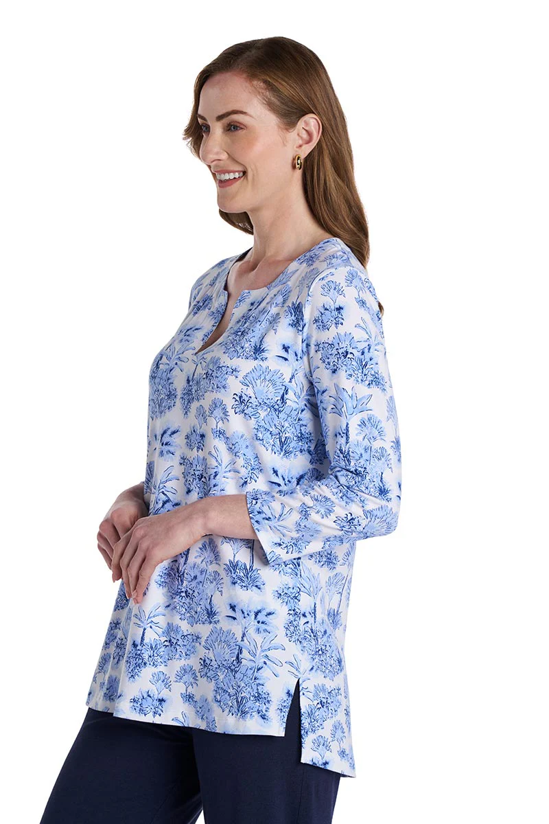 Women's St. Lucia Tunic Top | Periwinkle Isla Bonita - Image 4