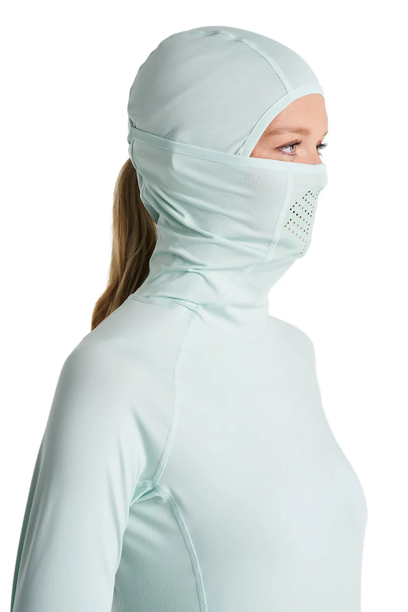 Women's Vented Paros Fishing Hoodie | Misty Aqua - Image 11