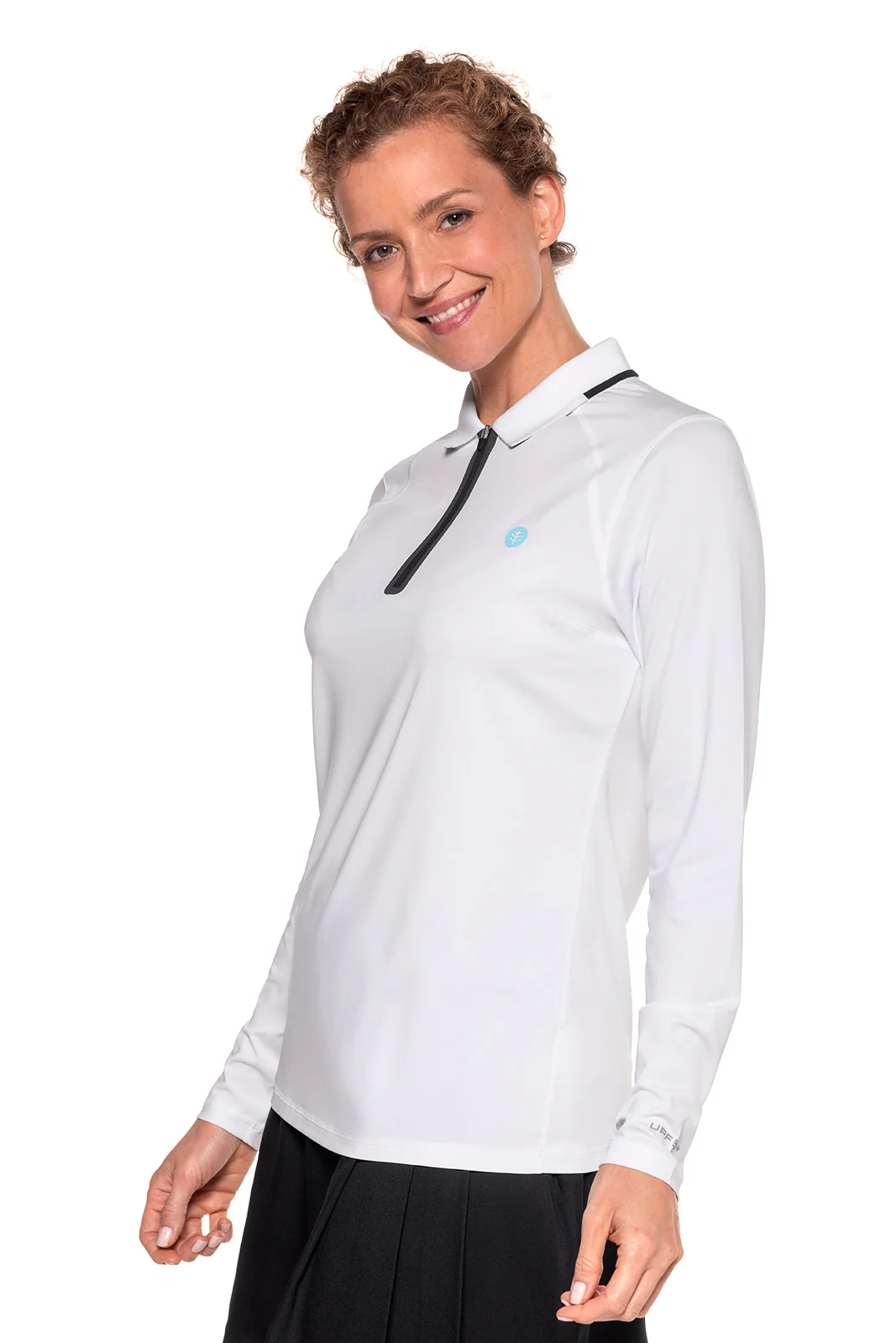 Women's Victory Lap Long Sleeve Golf Polo | White - Image 2