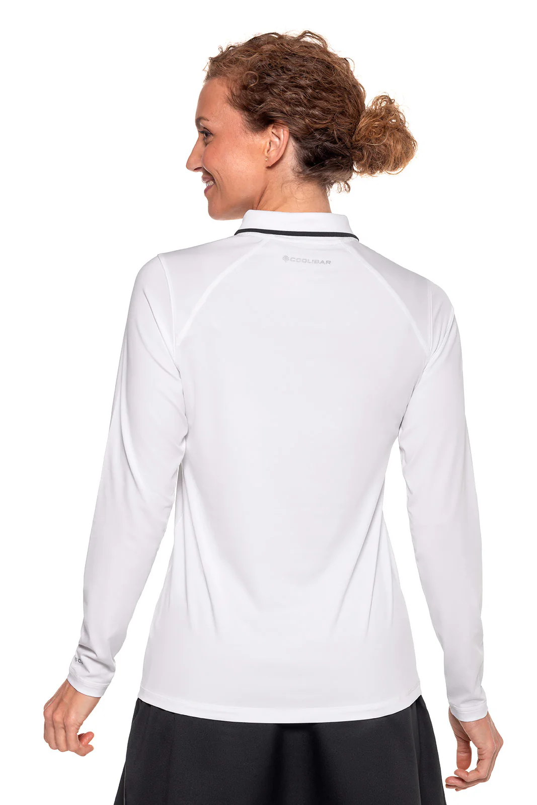 Women's Victory Lap Long Sleeve Golf Polo | White - Image 3