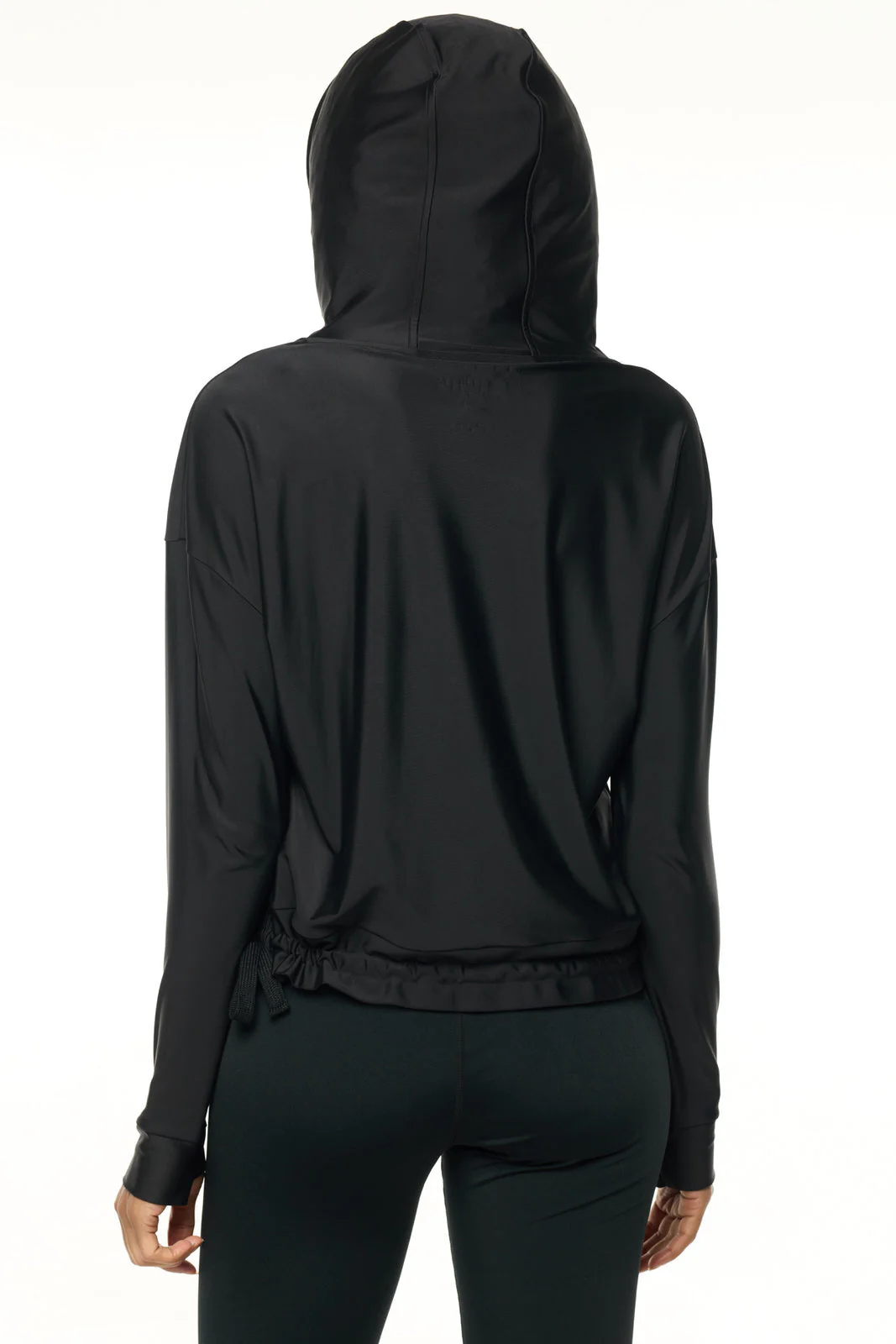 Women's Waikal Swim Hoodie | Black - Image 7