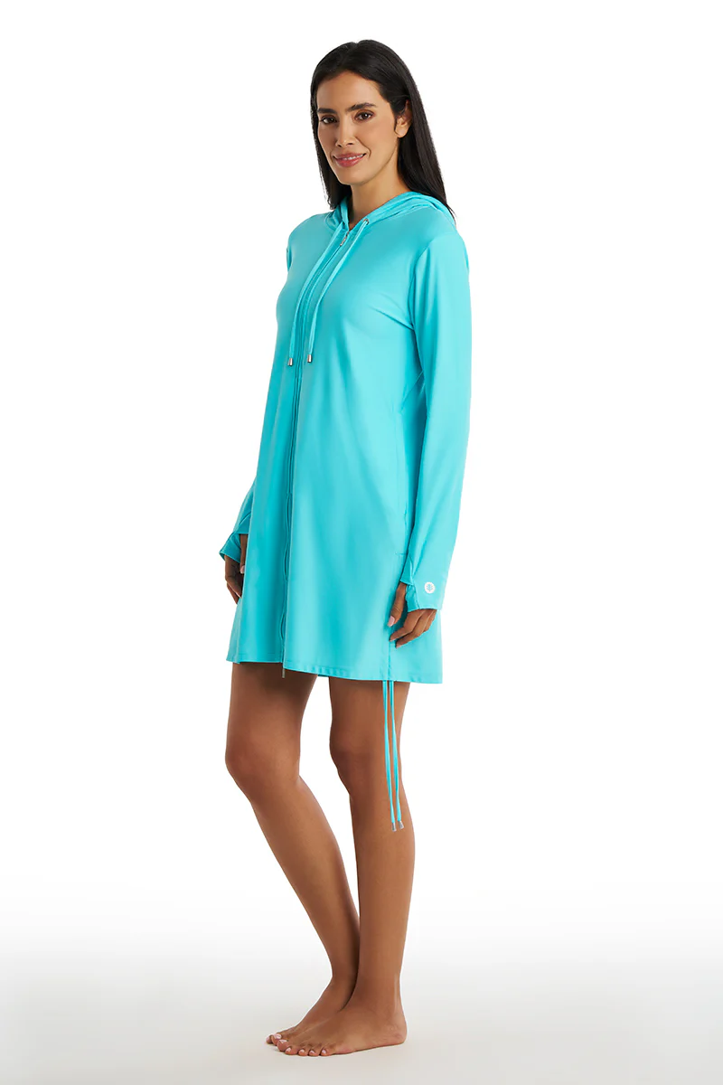 Women's Wailea Swim Cover-Up | Blue Curacao - Image 5