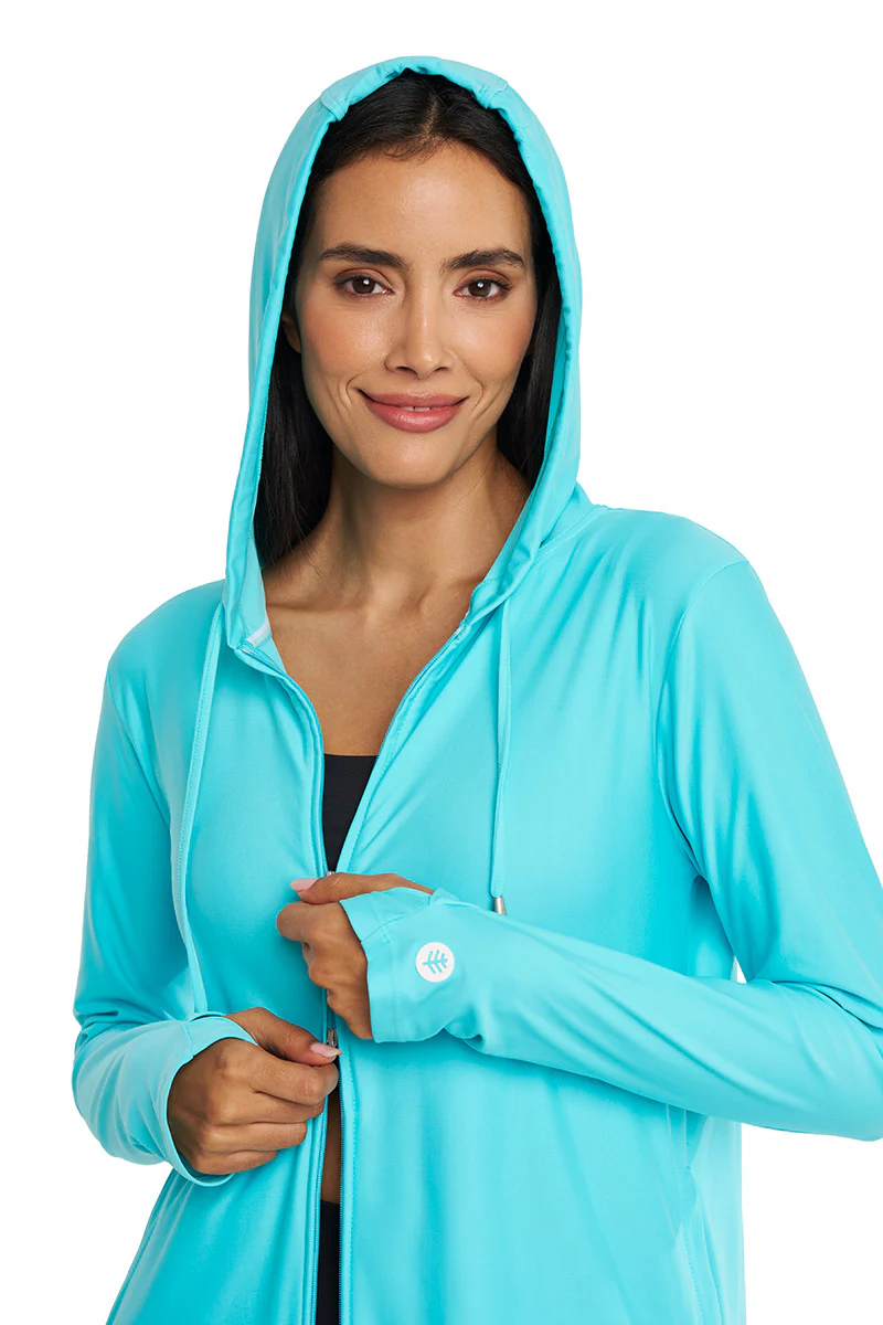 Women's Wailea Swim Cover-Up | Blue Curacao - Image 7