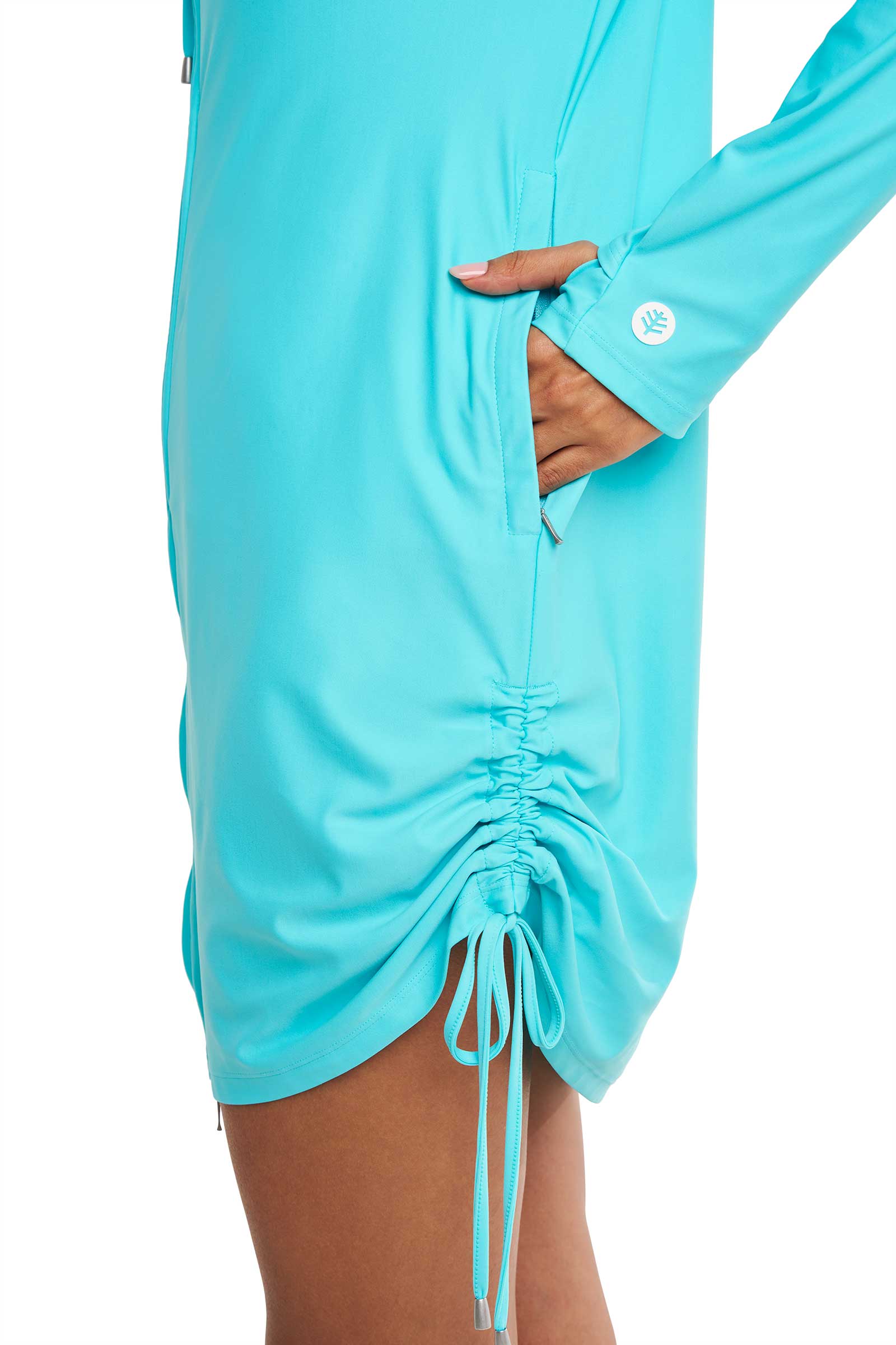 Women's Wailea Swim Cover-Up | Blue Curacao - Image 8