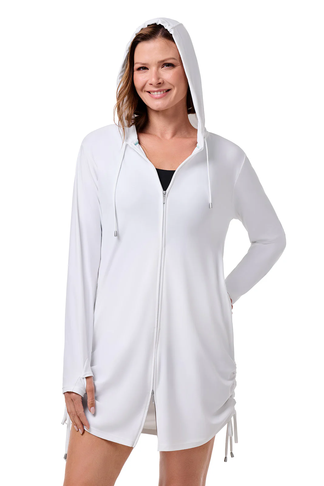 Women's Wailea Swim Cover-Up | White - Image 3