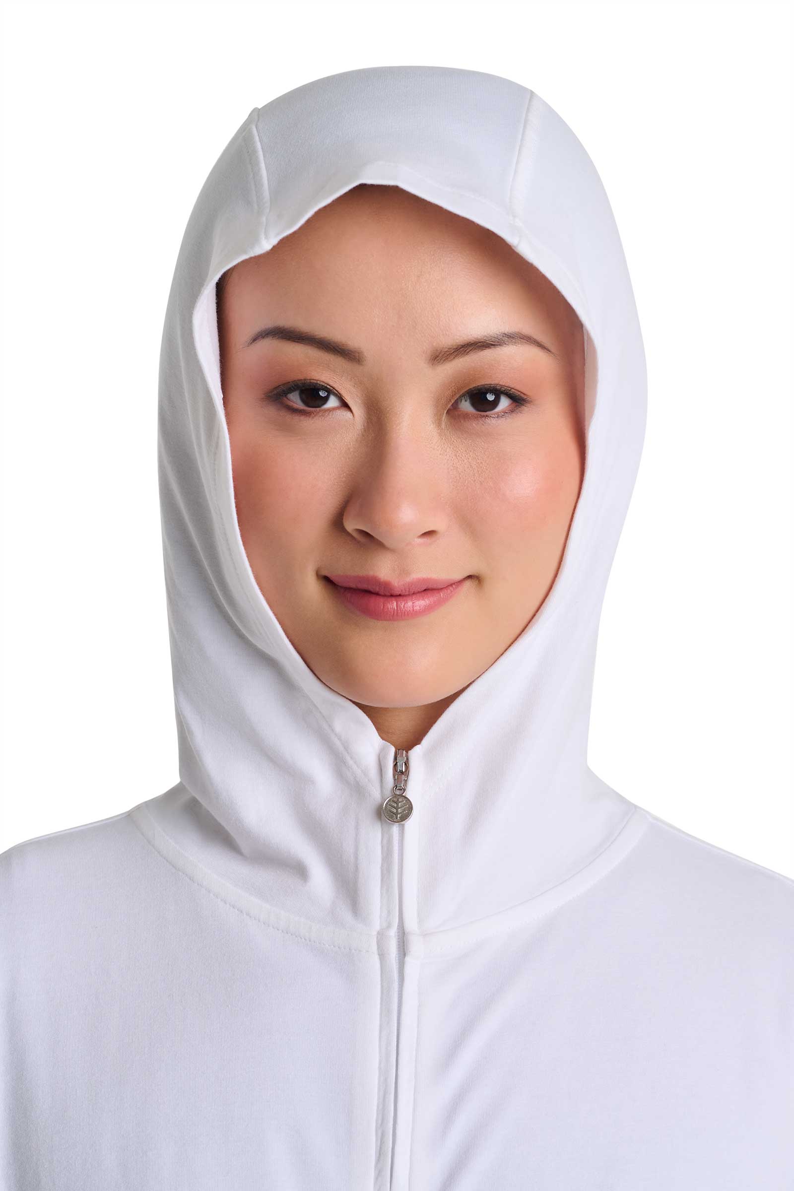 Women's Waterfront Hoodie with Adjustable Waist | White - Image 4